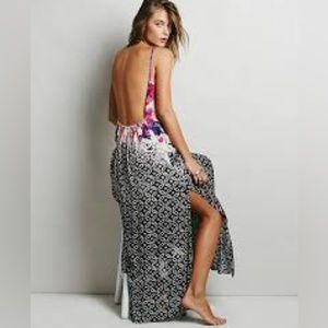Free People Intimate Nomad Low Back Slip Maxi Dress Size L